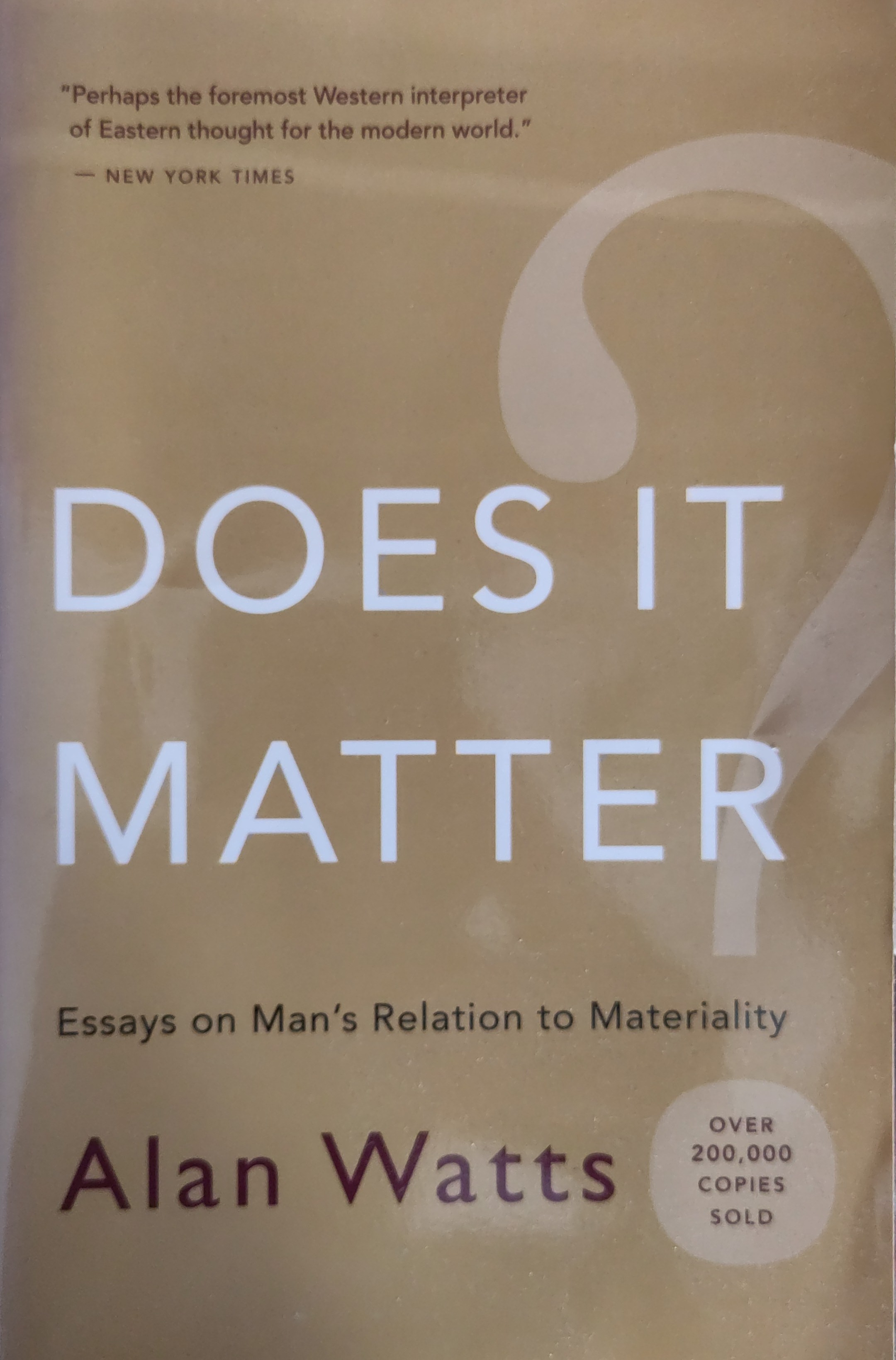 Alan Watts: Does it matter? (Paperback, 2007, New World Library)