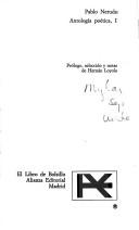 Pablo Neruda: Antología poética (Spanish language, 1981, Alianza Editorial)