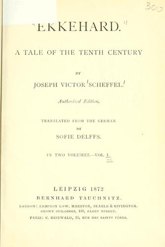 Joseph Viktor von Scheffel: Ekkehard (1872, Tauchnitz)