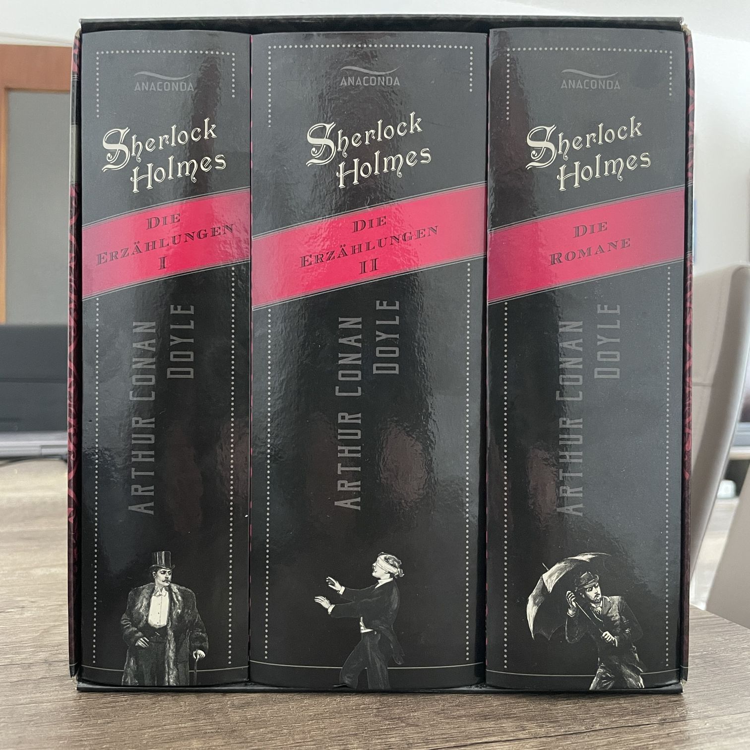 Arthur Conan Doyle: Sherlock Holmes - Sämtliche Werke in 3 Bänden (Hardcover, Deutsch language, Anaconda Verlag)