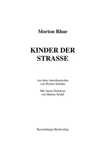 Todd Strasser: Asphalt Tribe (German language, 2003, Ravensburger Buchverl.)