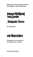 Johann Wolfgang von Goethe: Torquato Tasso (German language, 1981, Klett)