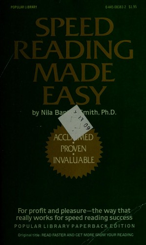 Nila Banton Smith: Speed Reading Made Easy (1963, Prentice Hall, Popular Books)