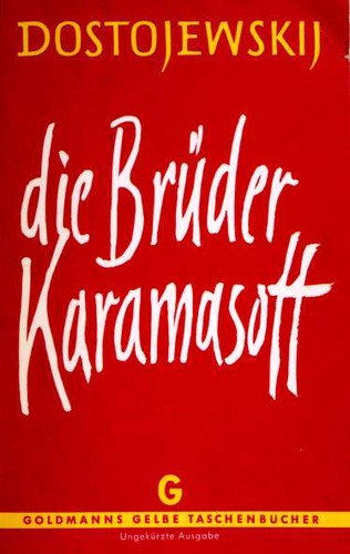 Fyodor Dostoevsky OG: Die Brüder Karamasoff (German language, Wilhelm Goldmann Verlag)