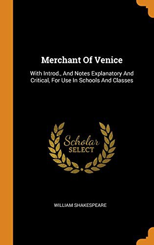 William Shakespeare: Merchant of Venice (Hardcover, Franklin Classics Trade Press)