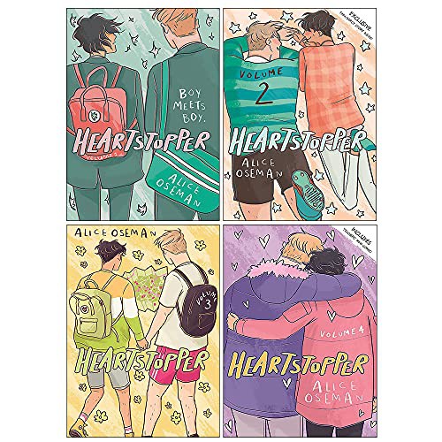 Alice Oseman: Heartstopper Series Volume 1-4 Books Set By Alice Oseman (Paperback, Hodder Children's Books)