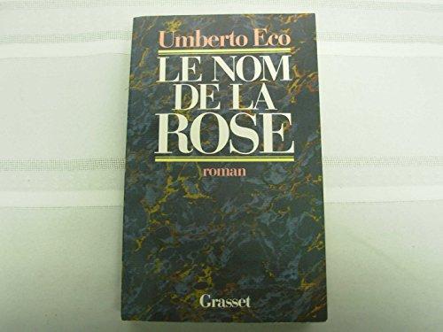 Umberto Eco: Le nom de la rose (French language, Éditions Grasset)