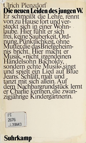 Ulrich Plenzdorf: Die neuen Leiden des jungen W. (German language, 1976, Surkamp)