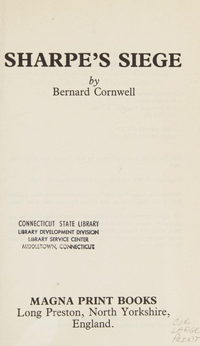 Bernard Cornwell: Sharpe's Siege (Richard Sharpe's Adventure Series #18 (Paperback, 1989, MacMillan Publishing Company)