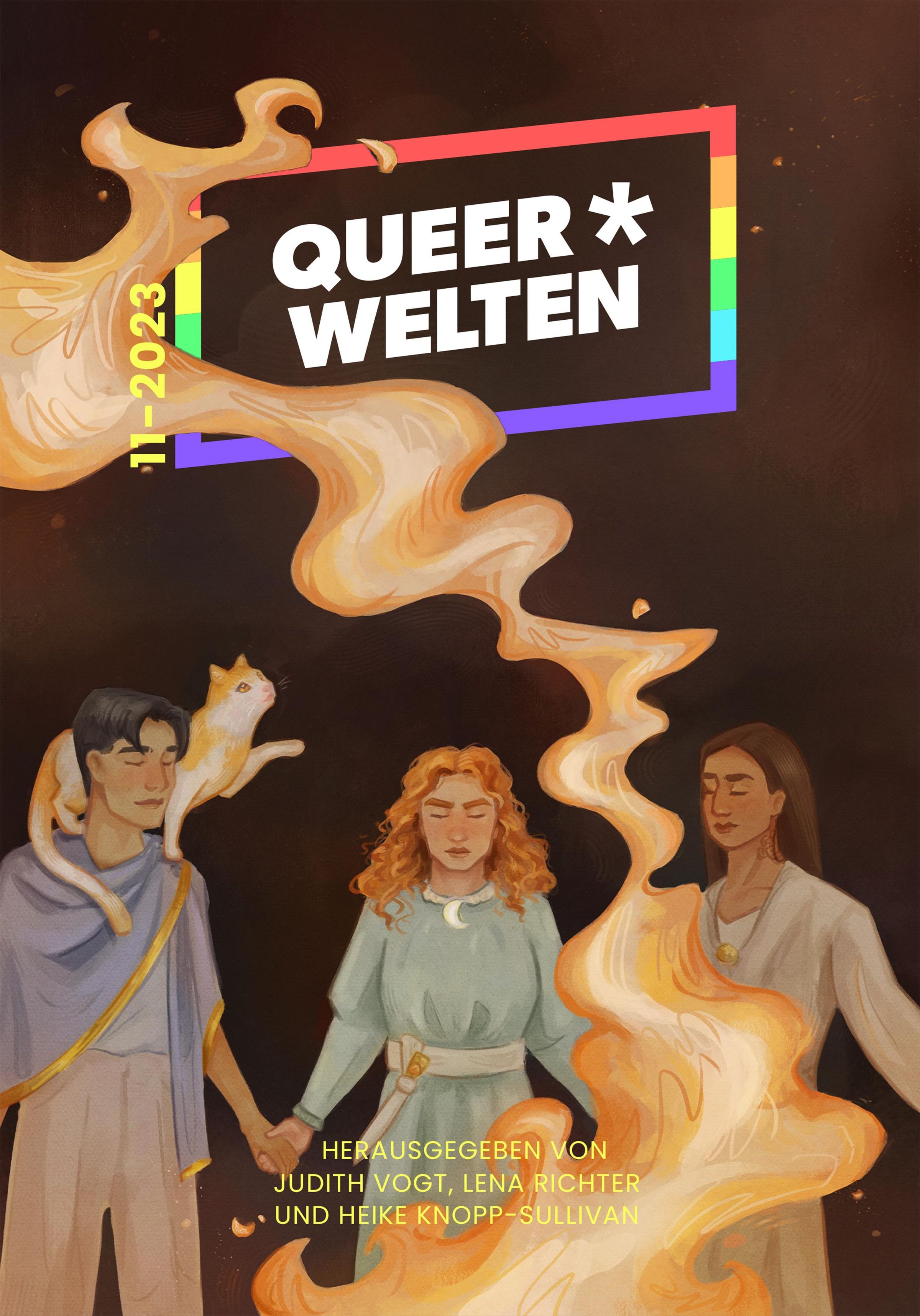 Christian Vogt, Jasper Nicolaisen, Lena Richter, Heike Knopp-Sullivan, Iva Moor, Amalia Zeichnerin, Jassi Etter, Lünn, Charline Winter, Jeannie Marschall, kvmw, Alex, Illi Anna Heger, Iris Leander Villiam, Teresa Teske, Anna Zabini, Chris* Lawaai: Queer*Welten: 11-2023 (Paperback, deutsch language, Amrûn Verlag, Ach je Verlag)