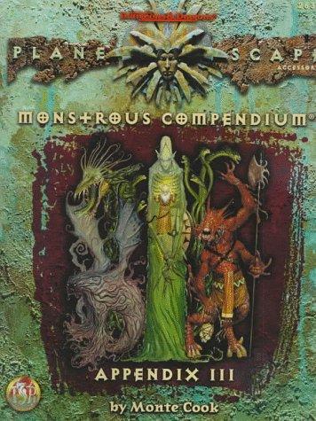 Monstrous Compendium, Monte Cook: Planescape, Appendix III (1998)