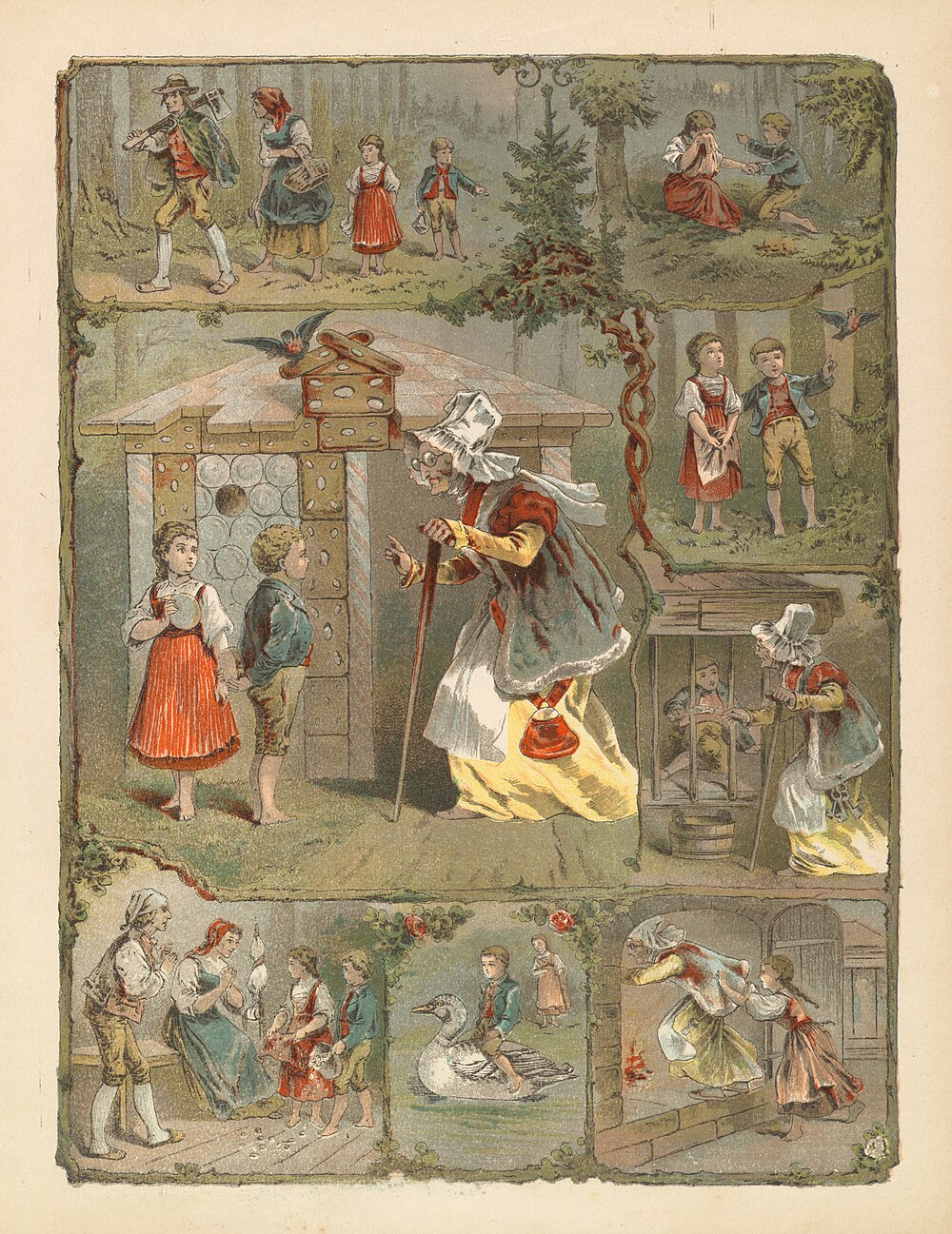 Brothers Grimm, Jacob Grimm, Wilhelm Grimm: Hans en Grete (Dutch language, 1870)