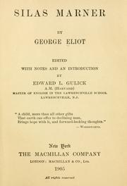 George Eliot: Silas Marner (1899, The Macmillan company, Macmillan & co., ltd.)